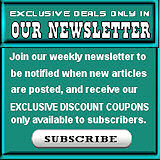 Subscribe to our newsletter to receive discounts that are only for our subscribers!